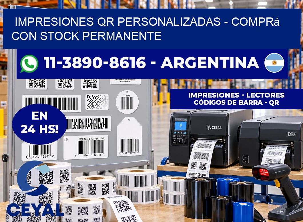 Impresiones QR Personalizadas - Comprá con stock permanente