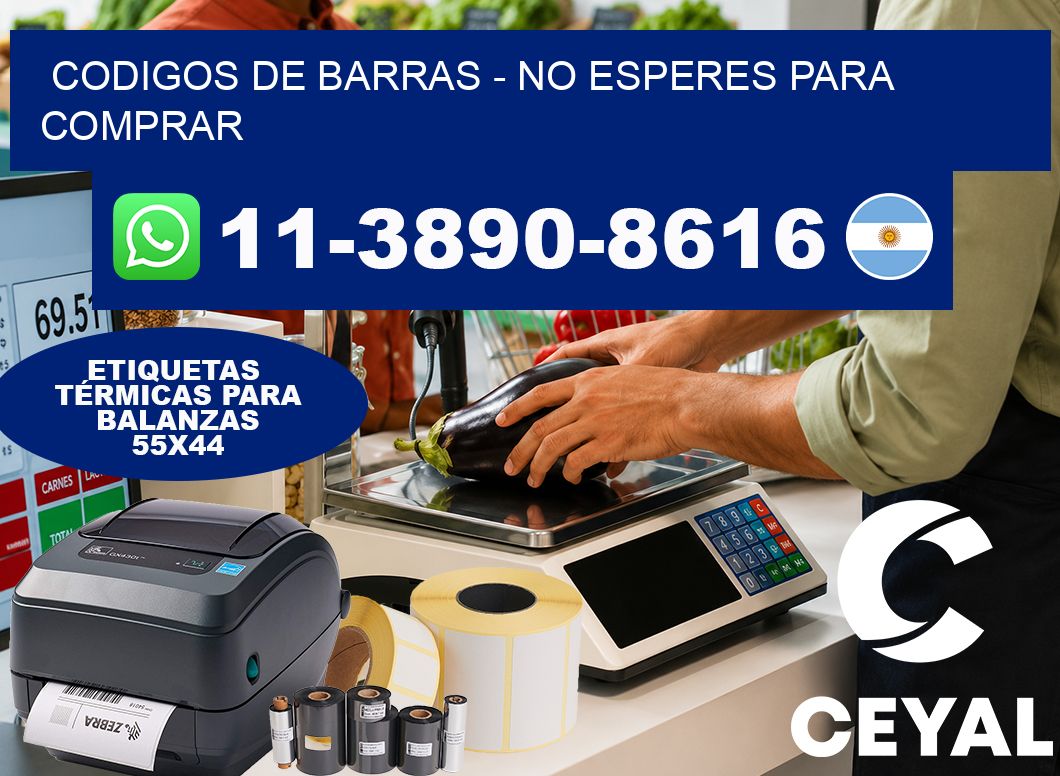 codigos de barras - No esperes para comprar