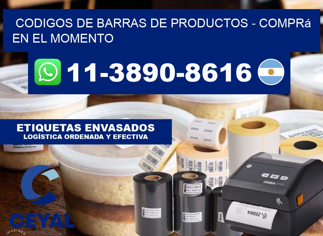codigos de barras de productos - Comprá en el momento
