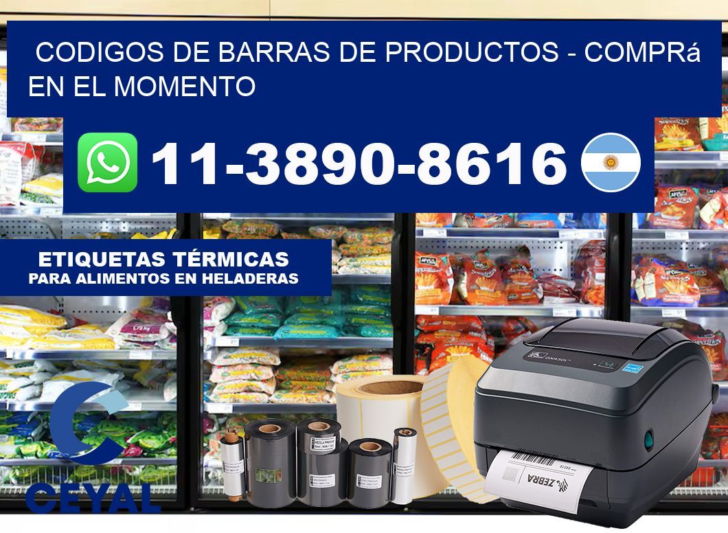 codigos de barras de productos - Comprá en el momento