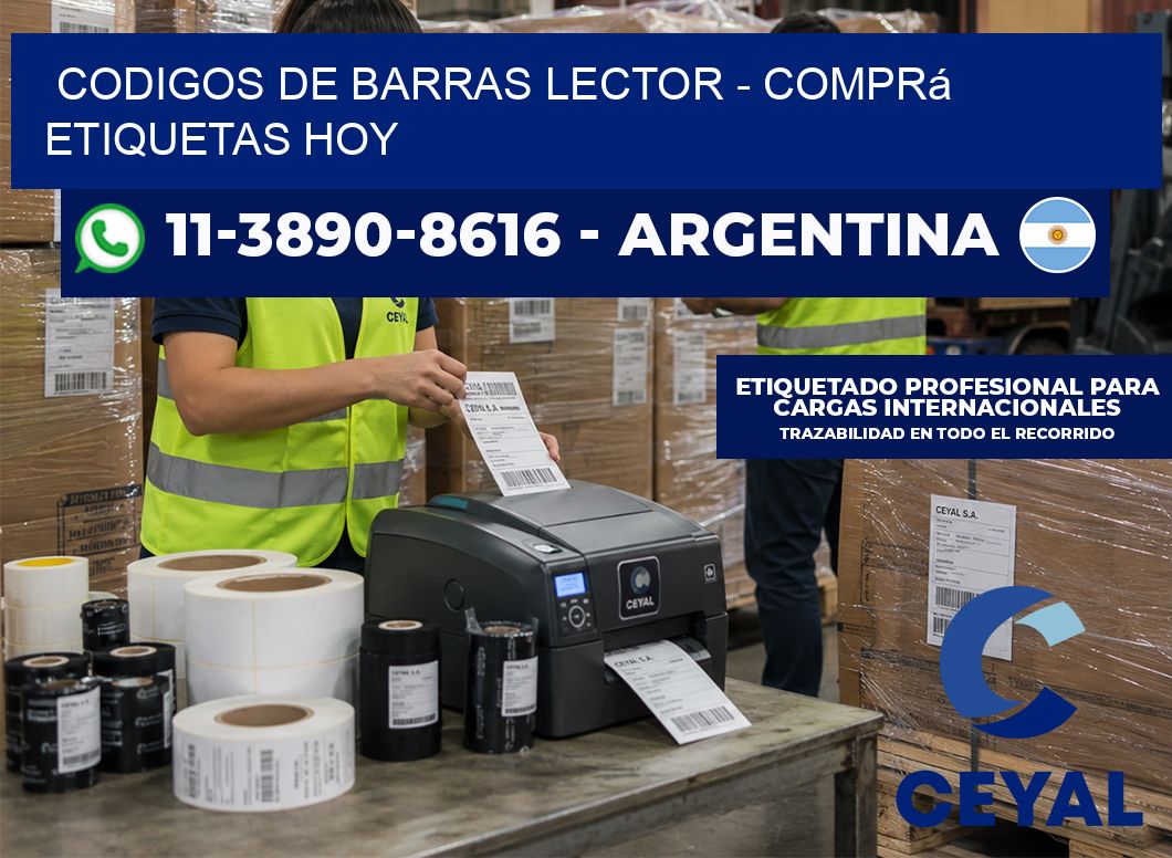 codigos de barras lector - Comprá etiquetas hoy