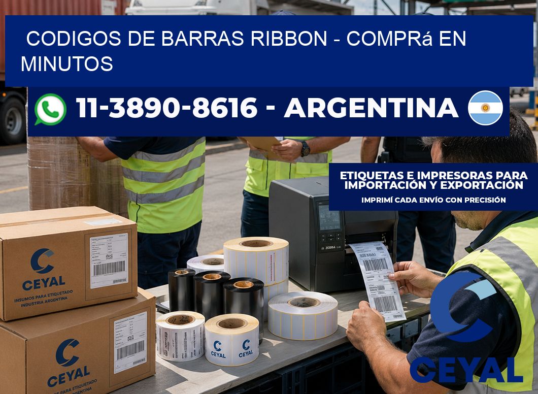 codigos de barras ribbon - Comprá en minutos