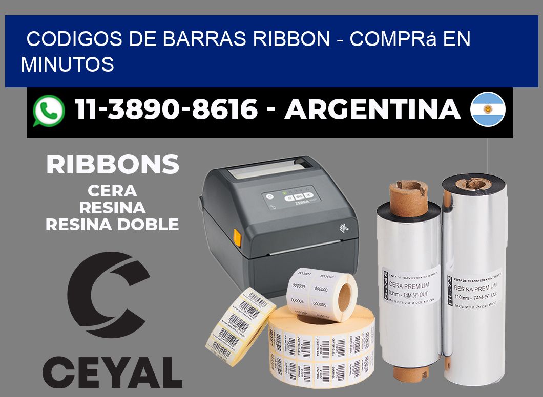codigos de barras ribbon - Comprá en minutos