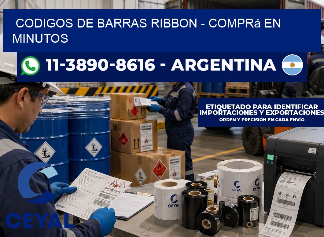 codigos de barras ribbon – Comprá en minutos