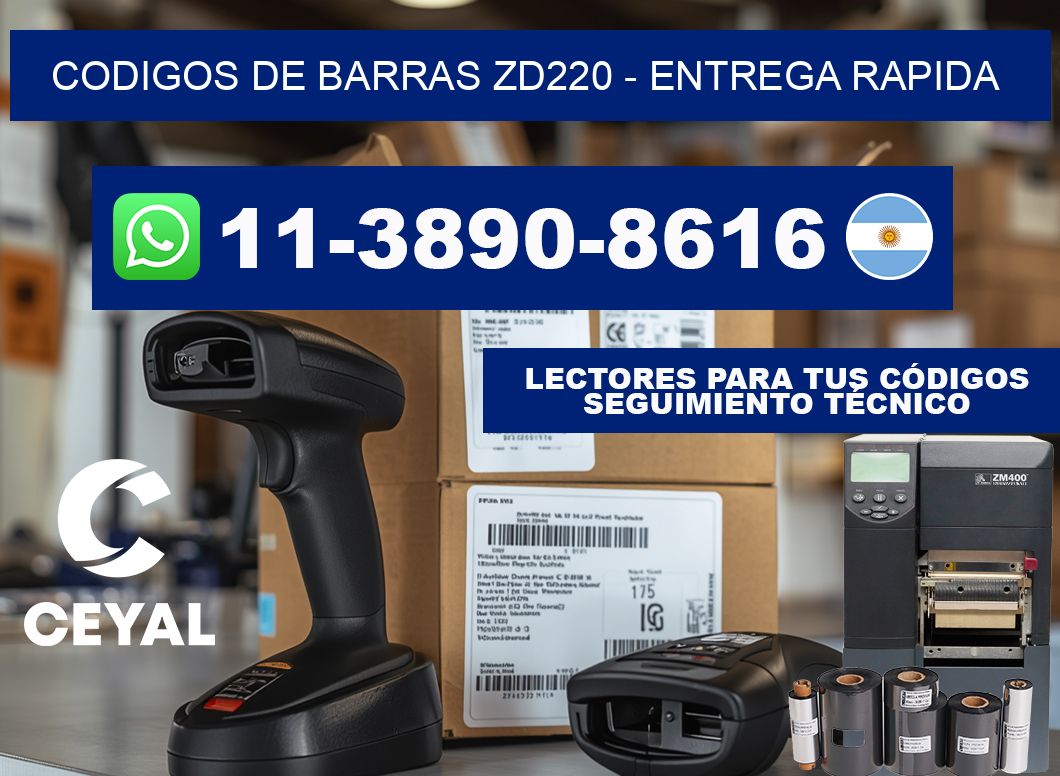 codigos de barras zd220 - entrega rapida