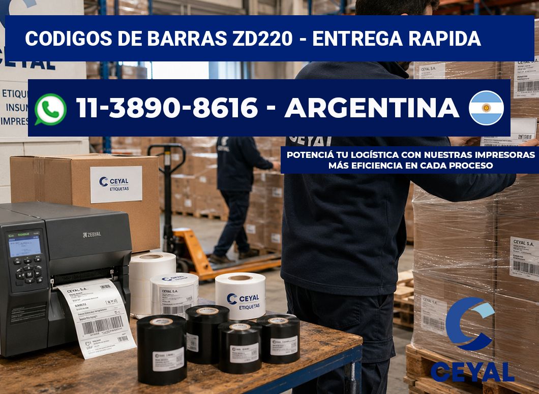 codigos de barras zd220 – entrega rapida
