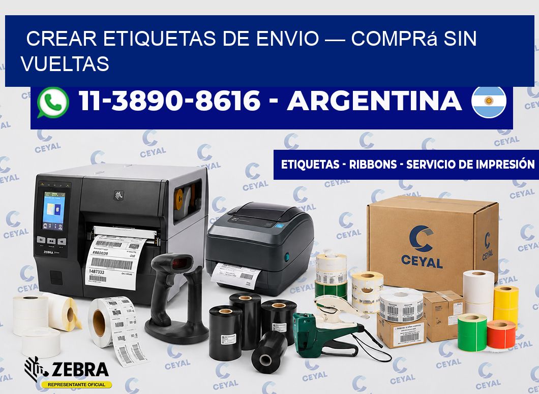 crear etiquetas de envio — Comprá sin vueltas