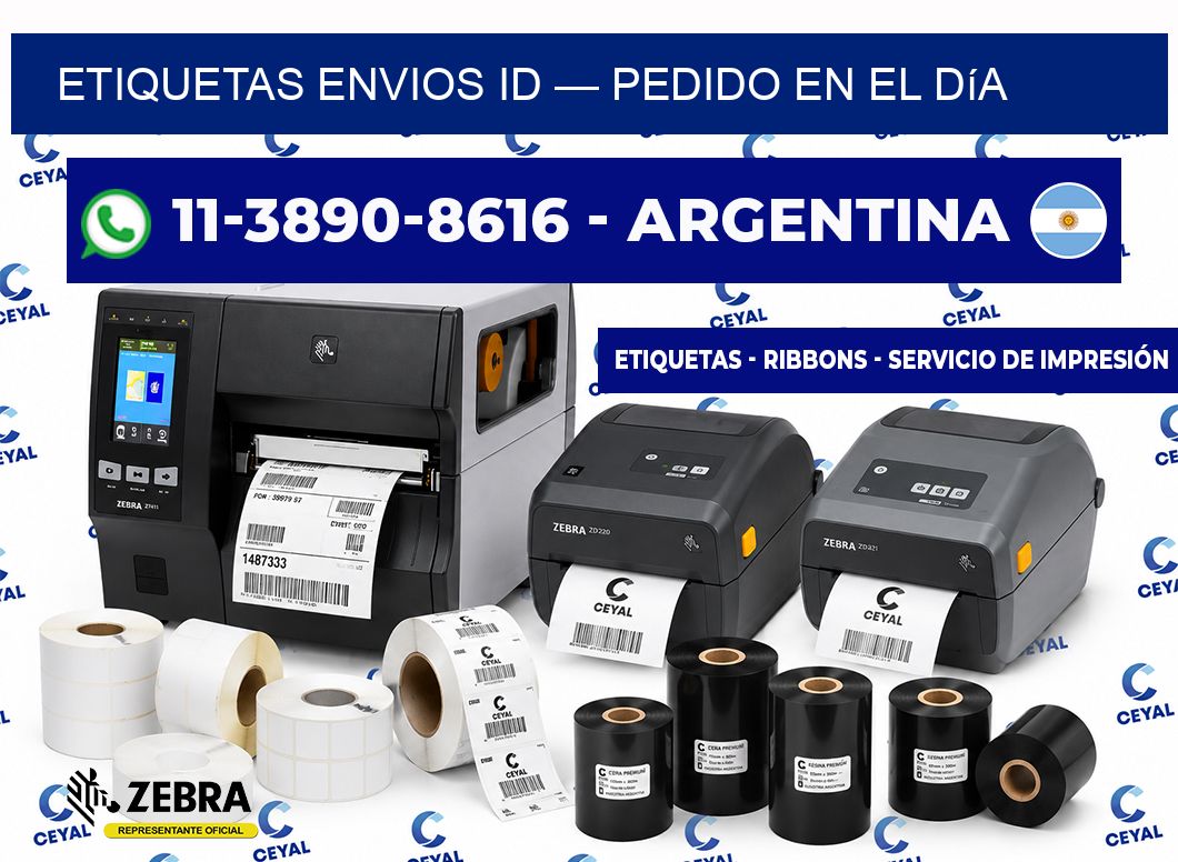 etiquetas envios id — Pedido en el día