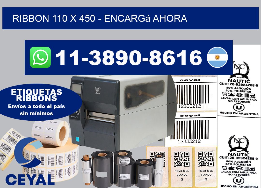 ribbon 110 x 450 - Encargá ahora