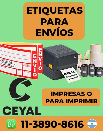 CEYAL Etiquetas para Talles y Modelos de Ropa Arg