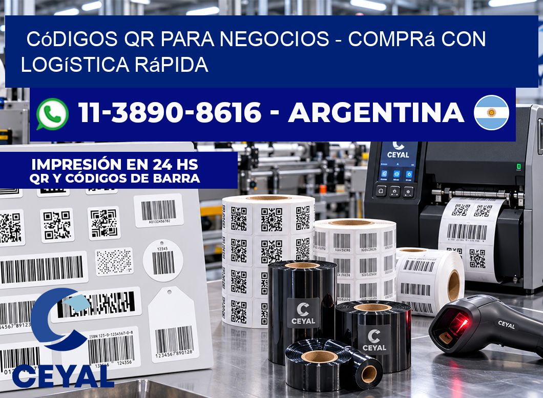 Códigos QR para Negocios - Comprá con logística rápida