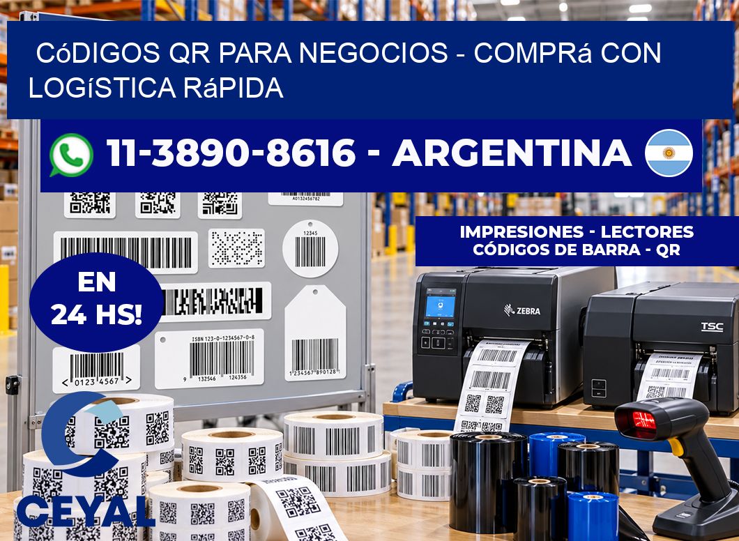Códigos QR para Negocios - Comprá con logística rápida