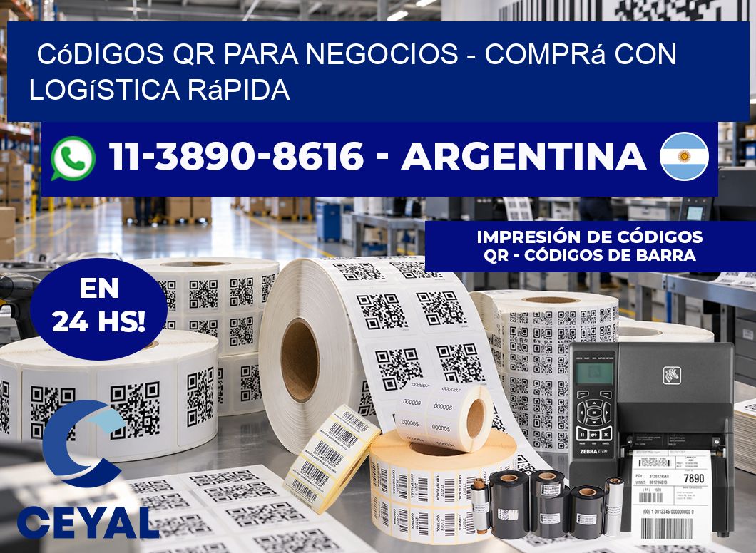 Códigos QR para Negocios - Comprá con logística rápida